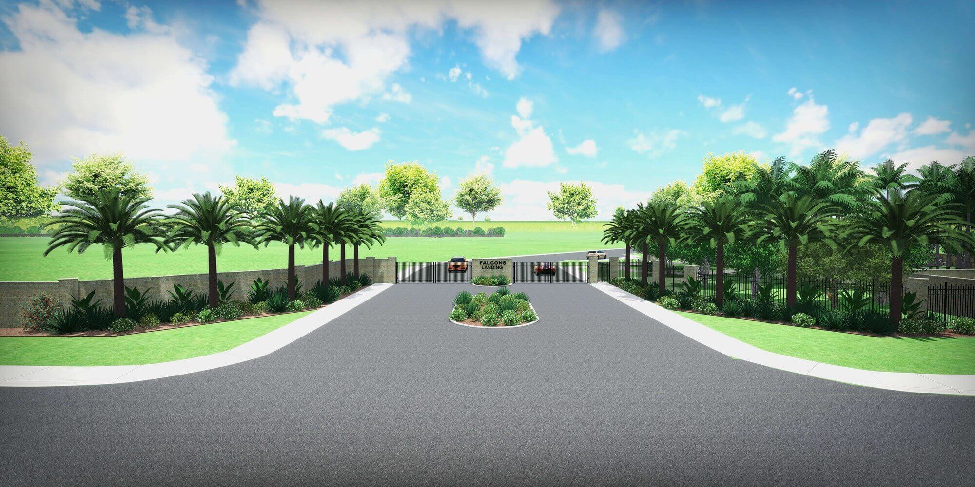 Entrance to Falcons Landing